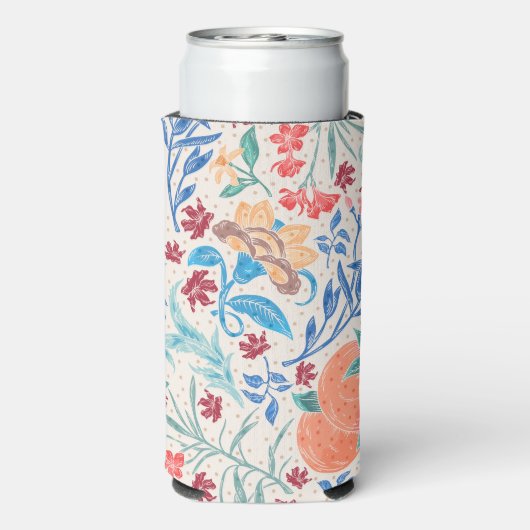 Peach Polka Pattern Monogram (Seltzer Achterkant)