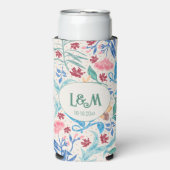 Peach Polka Pattern Monogram (Seltzer Voorkant)