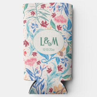 Peach Polka Pattern Monogram
