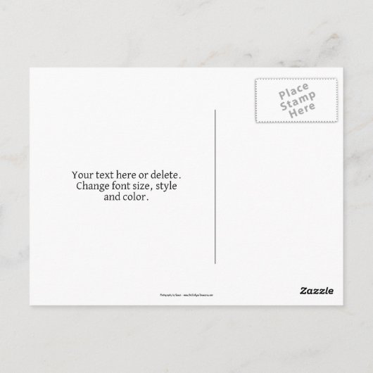 Peach Primrose Flowers Personalized Briefkaart (Achterkant)