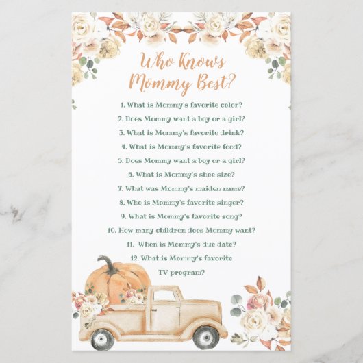 Peach Pumpkin Rustic Truck die mama het beste kent (Voorkant)