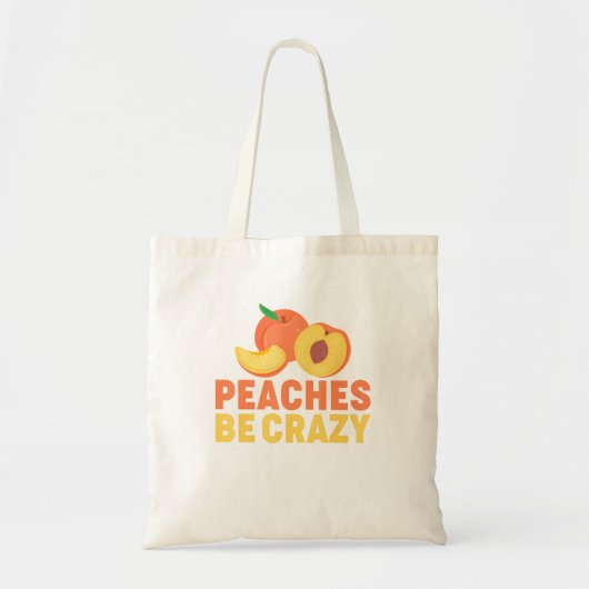 Peach Pun Fruit Georgia Iced Tea Tote Bag (Voorkant)
