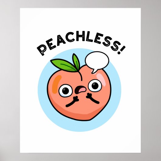 Peach pun poster (Voorkant)