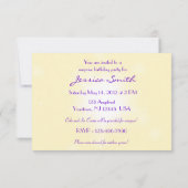 Peach Purple Butple Carte RSVP (Dos)