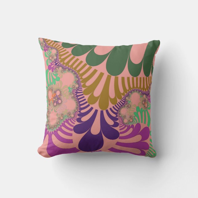 Peach Rainbow Mod Kussen (Voorkant)