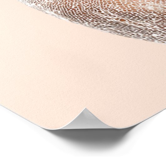 Peach Reverie | Vertical Portrait Poster (18×24) (Coin)