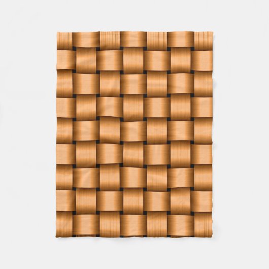 Peach Ribbon Fleece Blanket (Voorkant)