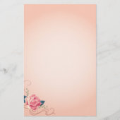 Peach Roos Briefpapier (Voorkant)