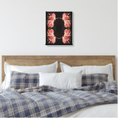 Peach Roos  Creëer Uw eigen foto Canvas Afdruk (Insitu (Slaapkamer))