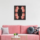 Peach Roos  Creëer Uw eigen foto Canvas Afdruk (Insitu (Woonkamer))