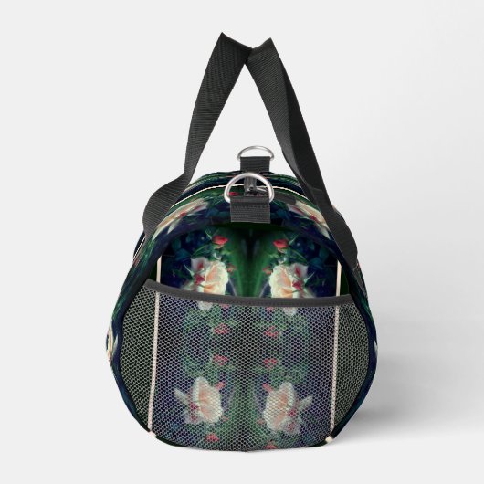 Peach Roos en knoppen Abstract gepersonaliseerd Plunjezak (Rechts)