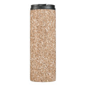 Peach Roos Gold Blush Glitter Glitz    Thermosbeker (Achterkant)