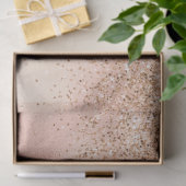 Peach Roos Gold Glitzy Glitter      Tissuepapier (Geschenk)