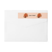 Peach Roos Oranje Floral fotografie (Achterkant)