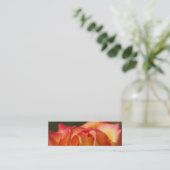 PEACH ROOS PROFILE CARDS MINI VISITEKAARTJE (Staand voorkant)