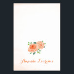 Peach Rose Aquarelle Cartes de lieu personnalisées<br><div class="desc">Ces cartes de places mariages sont dotées de roses de pêche. Ces cartes sont faciles à personnaliser et à assembler. Pour personnaliser ces cartes, vous devrez entrer votre nom d'invité dans l'espace Nom d'invité et cliquer sur le bouton "Ajouter au panier". Vous devrez le faire séparément pour chaque client. Si...</div>