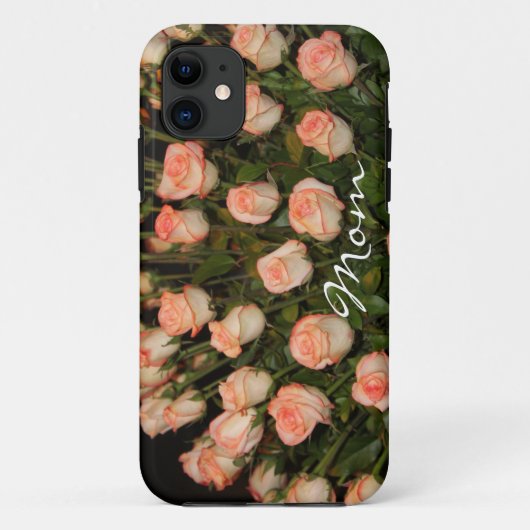 PEACH ROSE IPHONE TOUGH CASEMATE COQUE MODÈLE (Dos)