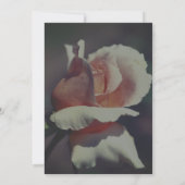 Peach Rosebud Floral Invitation (Dos)