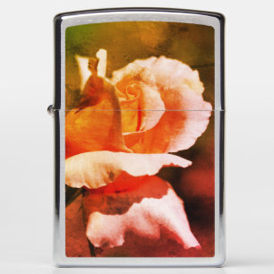 Peach rosebud Flower Close Abstract