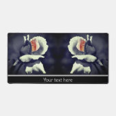 Peach Rosebud partiële kleurventilator op maat Bureaumat (Voorkant)