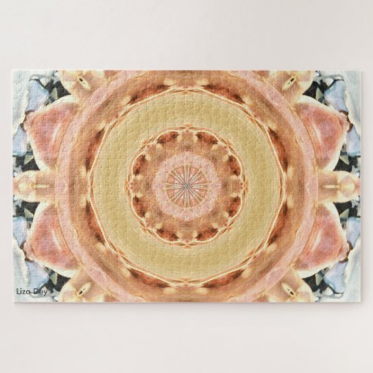 Peach Rosette Jigsaw Puzzle Legpuzzel (Horizontaal)