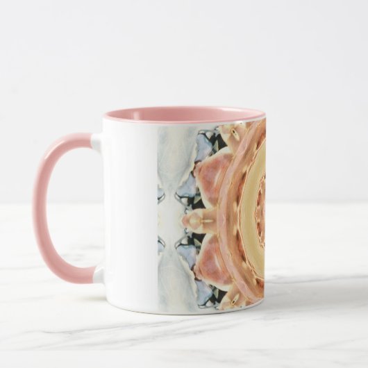 Peach Rosette Mug (Gauche)