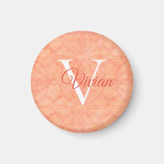 Peach roze magneet (Voorkant)