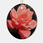 Peach Roze roze bloem Keramisch Ornament (Links)