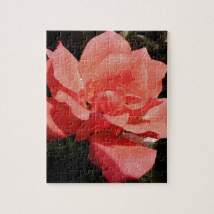 Peach Roze roze bloem Legpuzzel