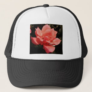  Peach Roze roze bloem Trucker Pet