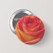 Peach roze roze bloom stijlfoto ronde button 5,7 cm (Voorkant /achterkant)