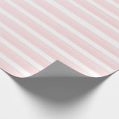  Peach roze strips Cadeaupapier (Hoek)