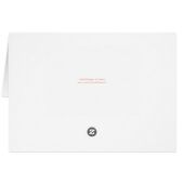 Peach roze White Floral Alphabet Weddenschap Dank  (Achterkant Horizontaal)