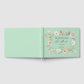 Peach Rozen Floral Weddenschap Gastenboek (Volledig)
