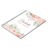 Peach Rozen Prayer Journal Notitieboek (Linkerzijde)