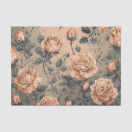 Peach Rozen tissue papier