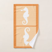 Peach Seahorse (Serviette à main)