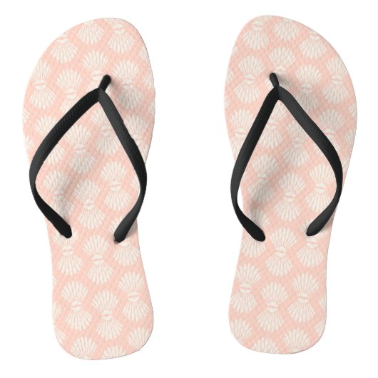 Peach Seashell-Teenslippers Teenslippers (Voetbed)