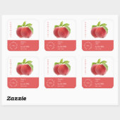 Peach Small Business Étiquette (Feuille)