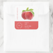 Peach Small Business Étiquette (Sac)