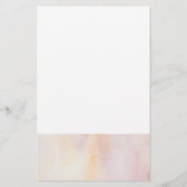 Peach Soft Flower Baby shower Game (Achterkant)