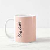 Peach Solid Color Koffiemok (Links)