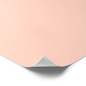 Peach Solid Color Poster (Hoek)
