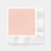 Peach Solid Color Servetten (Voorkant)