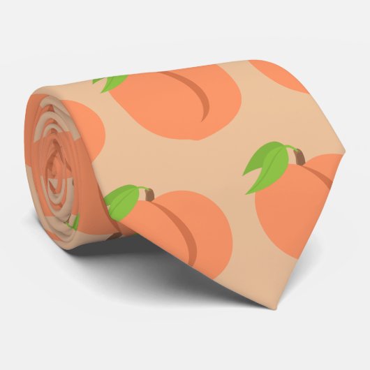 Peach Southern Peaches Emoji Stropdas (Opgerold)