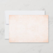 Peach Sparkles & Crown Fairytale Wedding Carte RSV (Dos)
