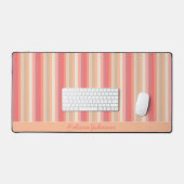 Peach Stripes tendance chic (Clavier et souris)