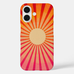 Peach Sunburst telefoonhoesje iPhone 16 Hoesje