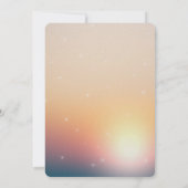 Peach Sunrise Sparkle Verjaardag Kaart (Achterkant)