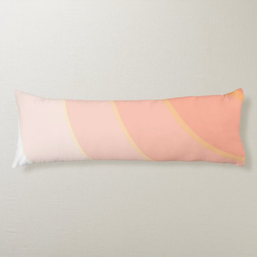 Peach Swirls Body coussin (Devant)